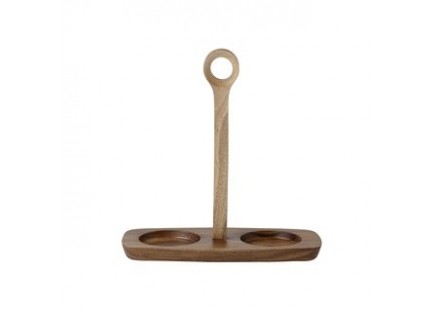 A Tavola Acc Wooden  Tray For Oil/Vinegar Carafe